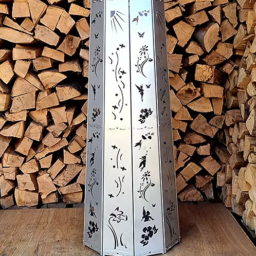 Feuertonne 98 cm - Blume, Fee & Kolibri