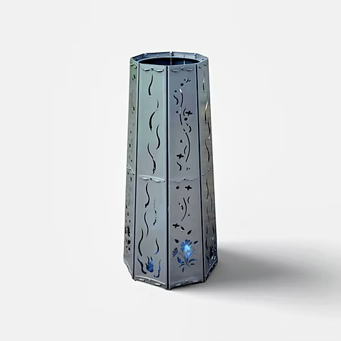Feuertonne 73 cm - Blume & Sonne
