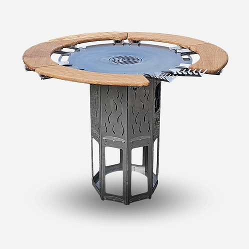 XL-Set BBQ Grilltonne Ø 80cm