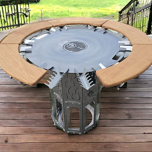 XL-Set BBQ Grilltonne Ø 80cm
